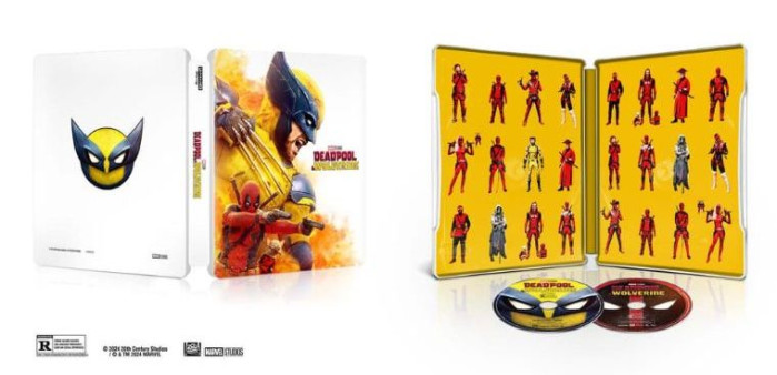 detail Deadpool & Wolverine - 4K UHD + BD Limit. sběratelská edice Steelbook motiv WV