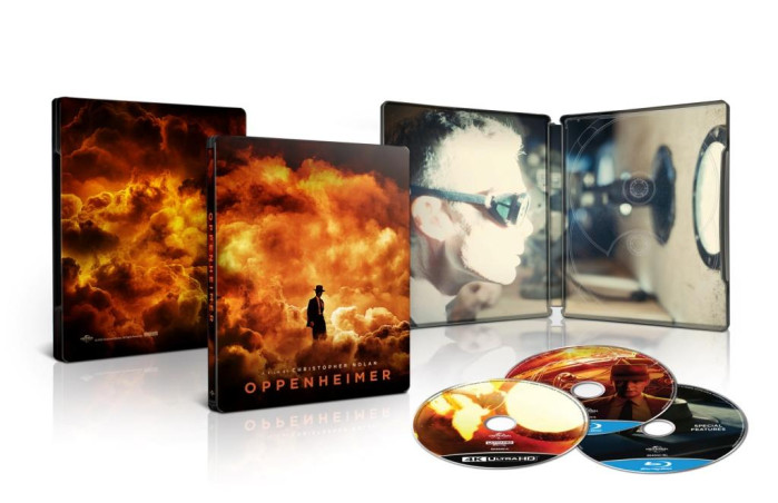 detail Oppenheimer - 4K UHD + Blu-ray + bonus Limit. sběratelská edice Steelbook