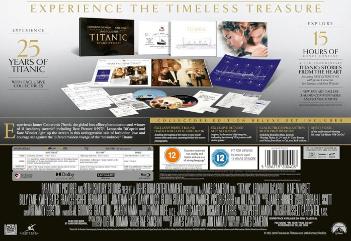 detail Titanic (Re-mastered) Limited Collectors Edition - 4K UHD + Blu-ray (bez CZ)