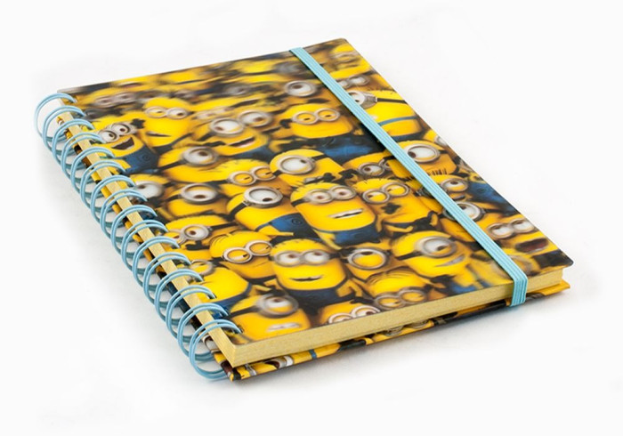 detail Zápisník - 3D Minions A5, kroužkový