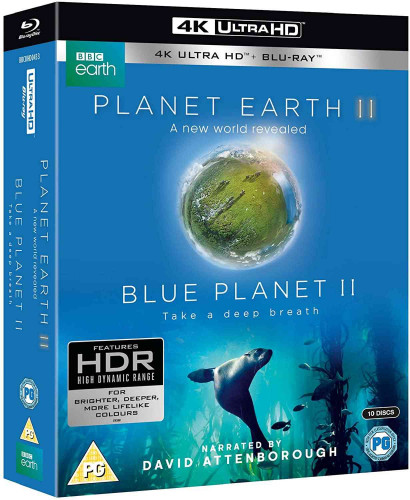 Zázračná planeta II & Modrá planeta II Boxset - UHD Blu-ray + Blu-ray (bez CZ)