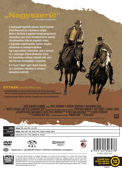 detail Butch Cassidy a Sundance Kid - DVD (maďarský obal)