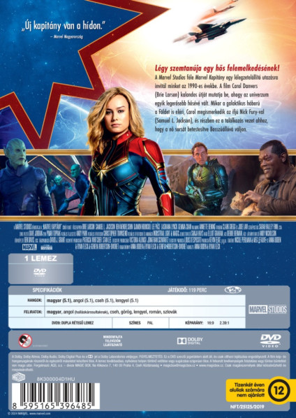 detail Captain Marvel - DVD (maďarský obal)