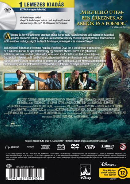 detail Piráti z Karibiku: Na vlnách podivna - DVD (maďarský obal)
