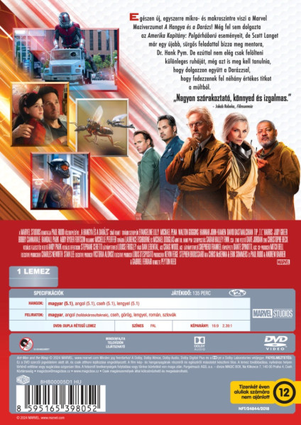 detail Ant-Man a Wasp - DVD (maďarský obal)