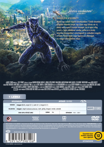 detail Black Panther - DVD (maďarský obal)