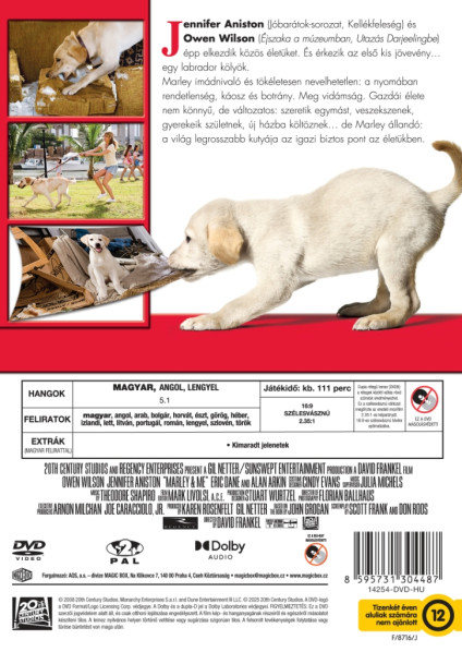 detail Marley a já - DVD (maďarský obal) bez CZ