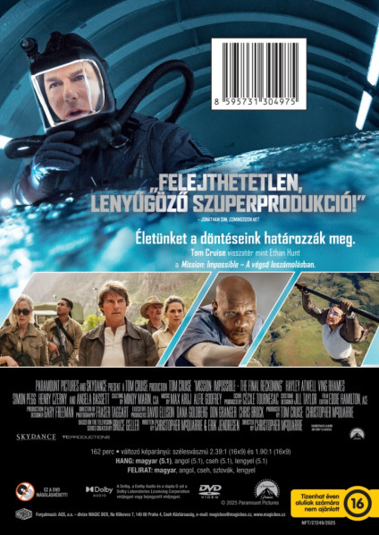 detail Mission: Impossible Poslední zúčtování - DVD (maďarský obal)