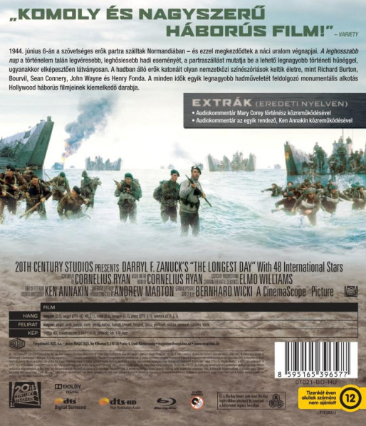 detail Nejdelší den - Blu-ray (maďarský obal)