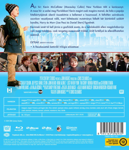 detail Sám doma 2: Ztracen v New Yorku - Blu-ray (maďarský obal)