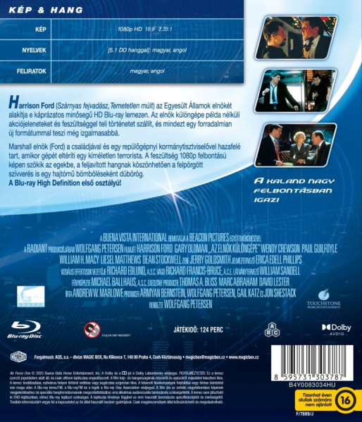 detail Air Force One - Blu-ray (maďarský obal)