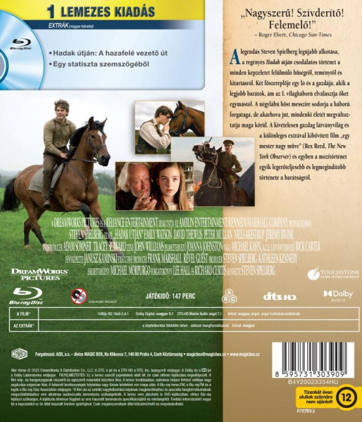 detail Válečný kůň - Blu-ray (maďarský obal)