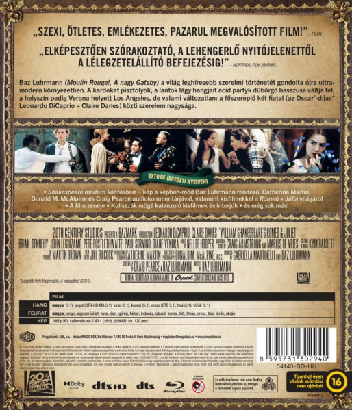 detail Romeo a Julie - Blu-ray (maďarský obal) bez CZ
