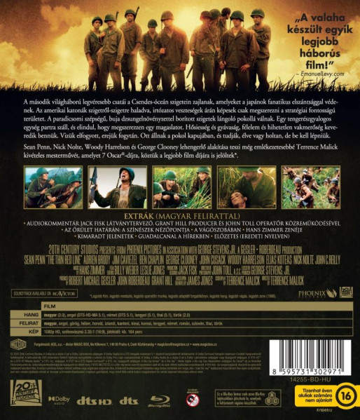 detail Tenká červená linie - Blu-ray (maďarský obal) bez CZ