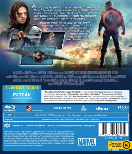 detail Captain America: Návrat prvního Avengera - Blu-ray (maďarský obal)