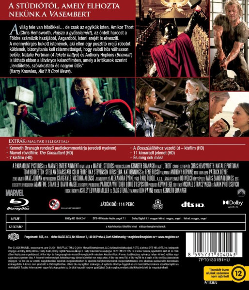 detail Thor - Blu-ray (maďarský obal)