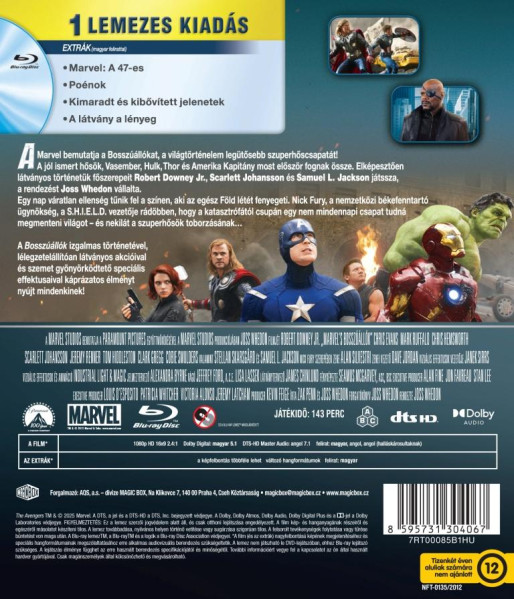 detail Avengers - Blu-ray (maďarský obal) bez CZ