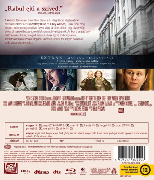 detail Zlodějka knih - Blu-ray (maďarský obal)