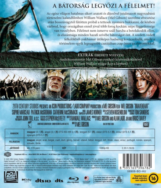 detail Statečné srdce - Blu-ray (maďarský obal)