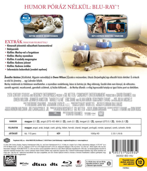 detail Marley a já - Blu-ray (maďarský obal)