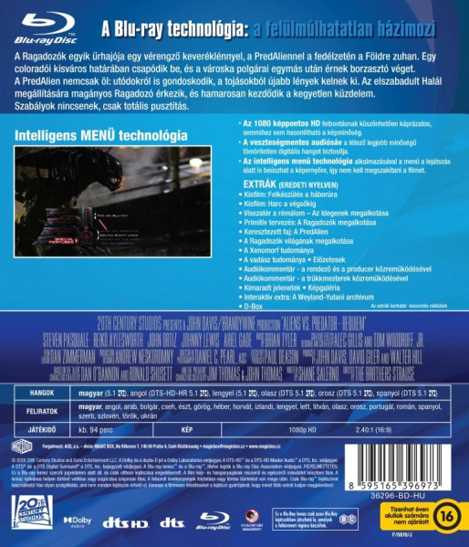 detail Vetřelci vs. Predátor 2 - Blu-ray (maďarský obal)