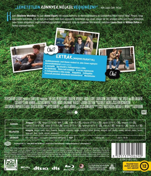 detail Hvězdy nám nepřály - Blu-ray (maďarský obal)