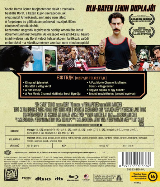 detail Borat - Blu-ray (maďarský obal)