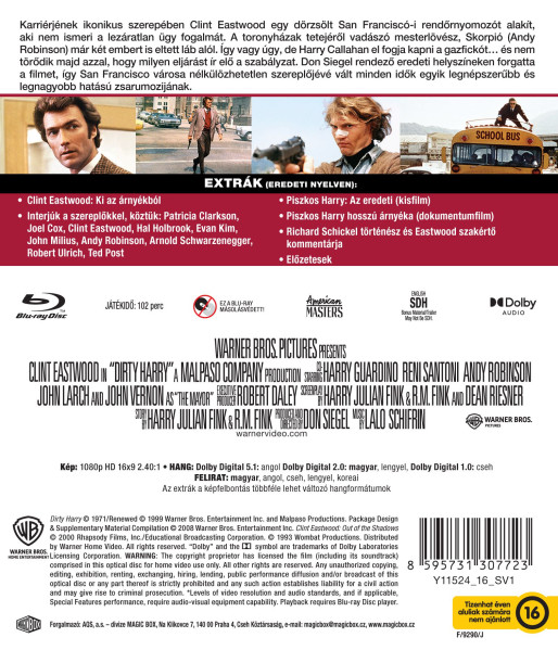 detail Drsný Harry - Blu-ray (maďarský obal)