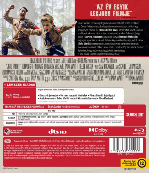 detail Králíček Jojo - Blu-ray (maďarský obal)