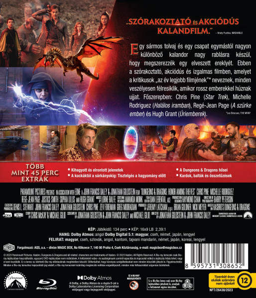detail Dungeons & Dragons: Čest zlodějů - Blu-ray (maďarský obal)