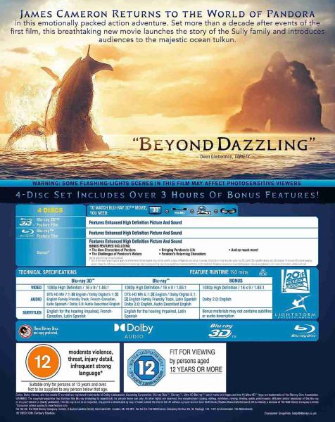 detail Avatar: The Way of Water - Blu-ray 3D + 2D (bez CZ)
