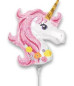 náhled Mini foliový balónek - Jednorožec