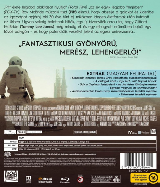 detail Ad Astra - Blu-ray (maďarský obal)
