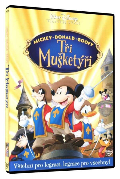 detail Tři mušketýři (Mickey, Donald, Goofy) - DVD