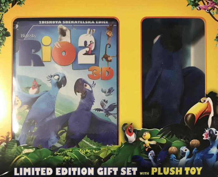 detail Rio 2 - Blu-ray 3D + 2D Limitovaná edice s plyšovou hračkou