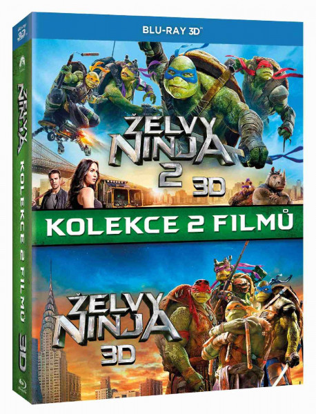 detail Želvy Ninja 1+2 Kolekce (3 BD) - Blu-ray 3D + 2D