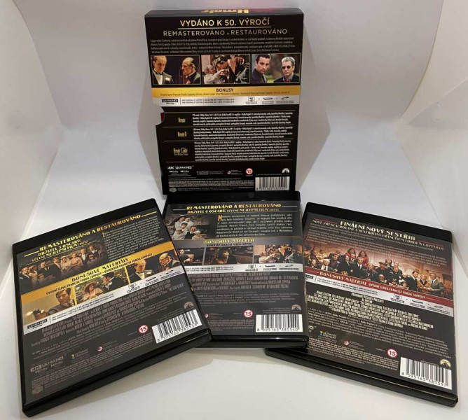 detail Kmotr 1-3 kolekce (edice k 50. výročí) - 4K Ultra HD Blu-ray (3BD)