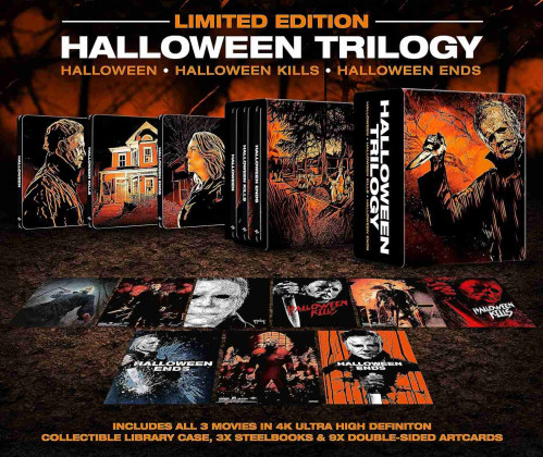 Halloween Trilogie - 4K UHD BD Limitovaná edice Steelbook Library Case (bez CZ)