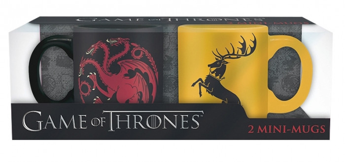 detail Hrnečky Game of Thrones 110ml - Targaryen & Baratheon