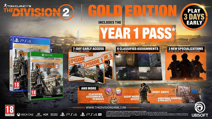 detail Tom Clancys The Division 2 (Gold Edition) CZ - Xbox One