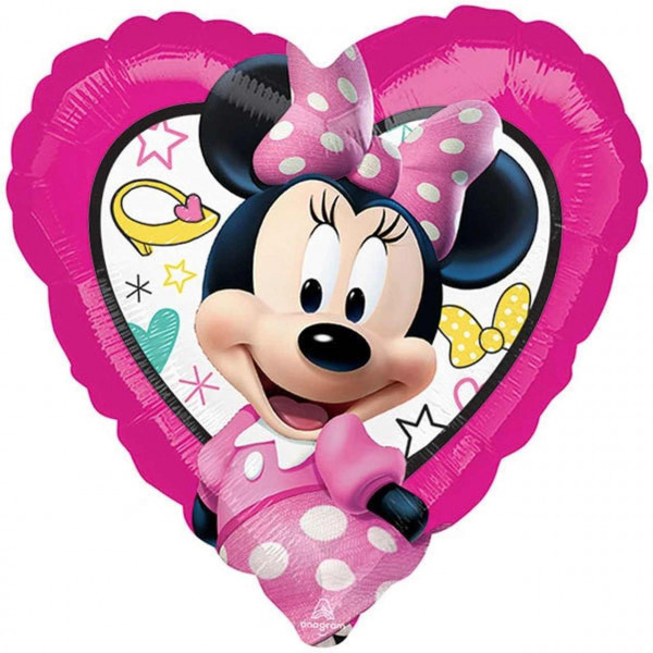 detail Foliový balónek - Minnie Mouse, srdce 43cm
